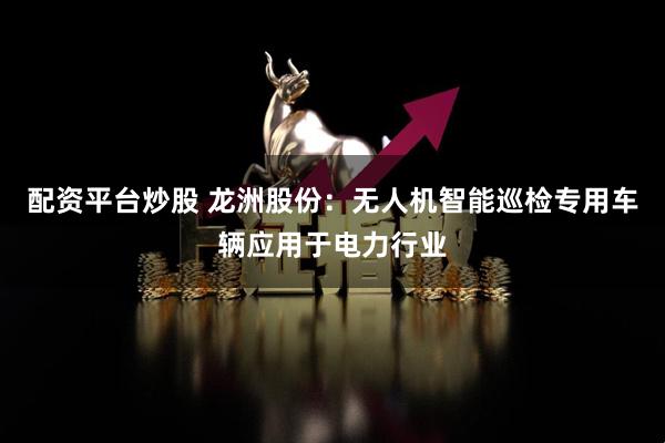 配资平台炒股 龙洲股份：无人机智能巡检专用车辆应用于电力行业