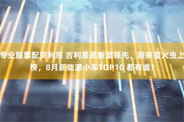 专业股票配资利息 吉利星愿断层领先、蔚来萤火虫上榜，8月新能源小车TOP10 都有谁？